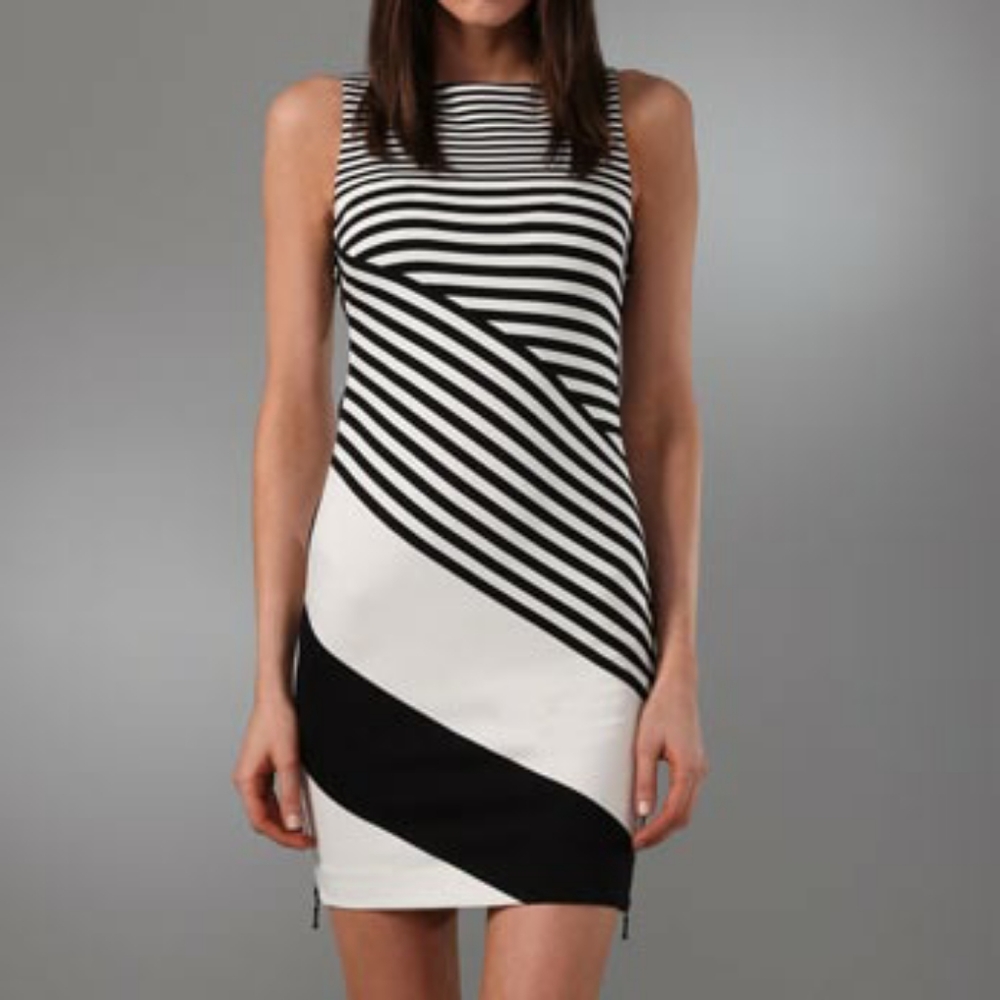 DVF Jersey Stripe Leigh Dress